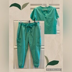 Mandala Seaglass Scrub Set- Women’s Large Top and Pant